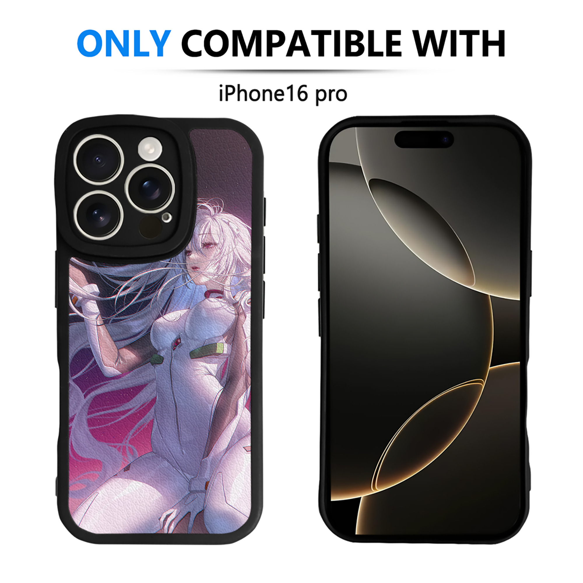（画像用） EVA 新世紀エヴァンゲリオン 【iPhone 16シリーズ対応】シリコンスマホケース（レザー調） 材質：シリコン